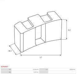 Kit reparatie electromotor AS-PL SGR0007