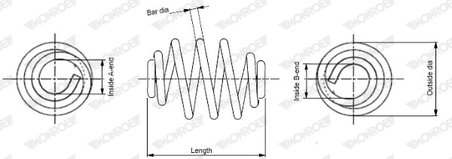 ARC SUSPENSIE MONROE SN3304 - Compatibil cu OPEL, VAUXHALL