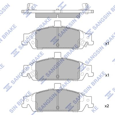 Set placute frana Hi-Q SP1269