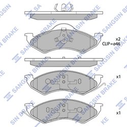 SET PLACUTE FRANA HI-Q SP1347 - Compatibil cu HYUNDAI, KIA