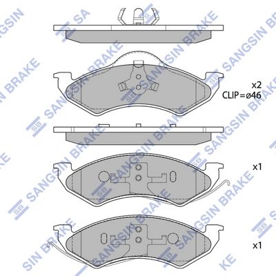 Set placute frana Hi-Q SP1347
