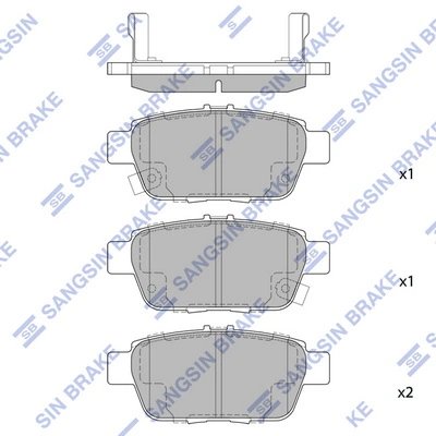 Set placute frana Hi-Q SP1430