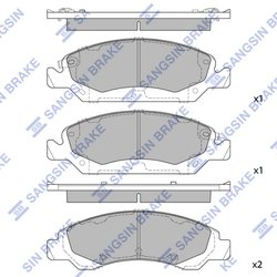 Set placute frana Hi-Q SP1561