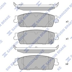 Set placute frana Hi-Q SP1563