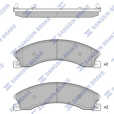 SET PLACUTE FRANA HI-Q SP1615 - Piesa auto compatibila cu mai multe marci
