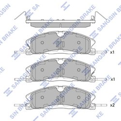 Set placute frana Hi-Q SP1620
