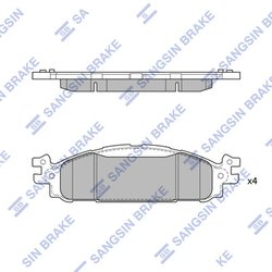 Set placute frana Hi-Q SP1711