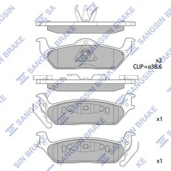 Set placute frana Hi-Q SP1626