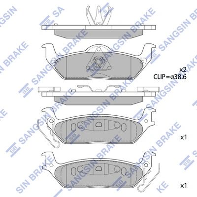 Set placute frana Hi-Q SP1626