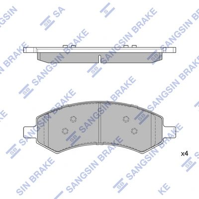 SET PLACUTE FRANA HI-Q SP1785 - Compatibil cu RAM