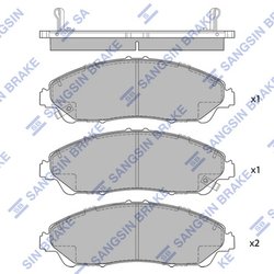 Set placute frana Hi-Q SP1995