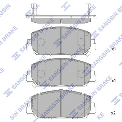 SET PLACUTE FRANA HI-Q SP1789 - Compatibil cu ACURA
