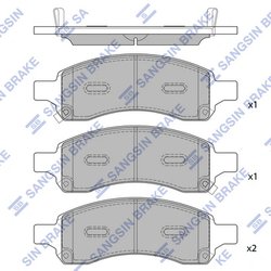Set placute frana Hi-Q SP2248