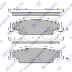Set placute frana Hi-Q SP2249