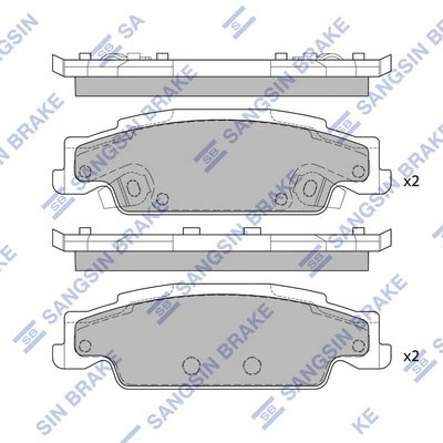 Set placute frana Hi-Q SP2249
