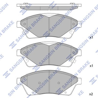 Set placute frana Hi-Q SP2251