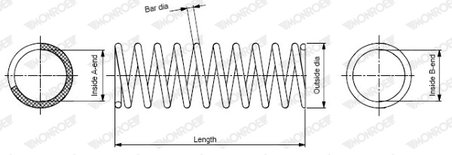 ARC SUSPENSIE MONROE SP3954 - Compatibil cu MITSUBISHI