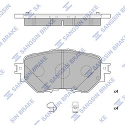Set placute frana Hi-Q SP4123