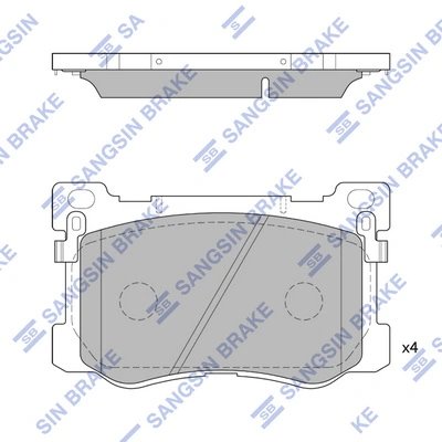 Set placute frana Hi-Q SP4228