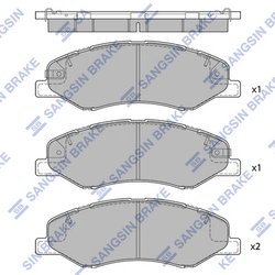 SET PLACUTE FRANA HI-Q SP4271 - Compatibil cu HONDA
