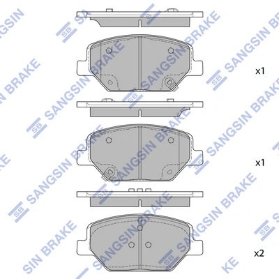 Set placute frana Hi-Q SP4284