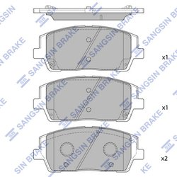 Set placute frana Hi-Q SP4327