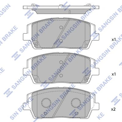 SET PLACUTE FRANA HI-Q SP4327 - Compatibil cu HYUNDAI, KIA