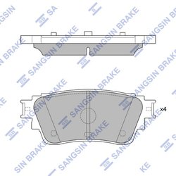 Set placute frana Hi-Q SP4338