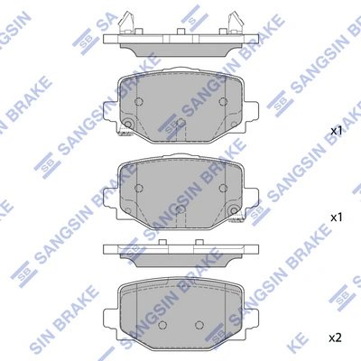 Set placute frana Hi-Q SP4367
