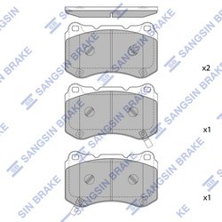 Set placute frana Hi-Q SP4349
