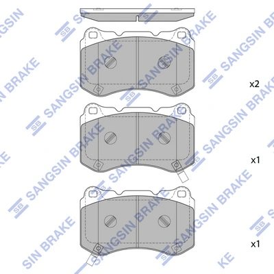 SET PLACUTE FRANA HI-Q SP4349 - Compatibil cu ALFA ROMEO, CADILLAC, CITROEN, FIAT, FORD USA, HONDA, HYUNDAI, LANCIA, MITSUBISHI,