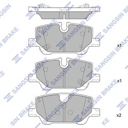 SET PLACUTE FRANA HI-Q SP4453 - Piesa auto compatibila cu mai multe marci