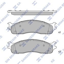 SET PLACUTE FRANA HI-Q SP4490 - Compatibil cu DODGE