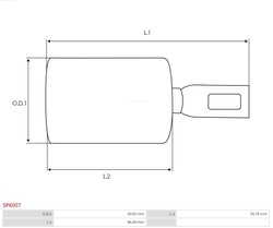 KIT REPARATIE ELECTROMOTOR AS-PL SP6007 - Piesa auto compatibila cu mai multe marci