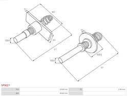 KIT REPARATIE ELECTROMOTOR AS-PL SP9027 - Piesa auto compatibila cu mai multe marci