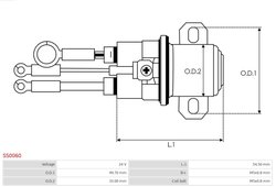 SOLENOID ELECTROMOTOR AS-PL SS0060 - Piesa auto compatibila cu mai multe marci