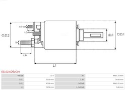SOLENOID ELECTROMOTOR AS-PL SS1010(DELCO) - Piesa auto compatibila cu mai multe marci