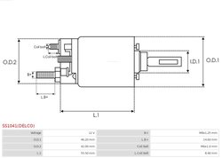 Solenoid electromotor AS-PL SS1041(DELCO)