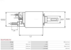 Solenoid electromotor AS-PL SS1075(DELCO)