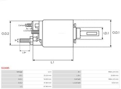 Solenoid electromotor AS-PL SS3085