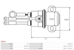 SOLENOID ELECTROMOTOR AS-PL SS5047 - Piesa auto compatibila cu mai multe marci