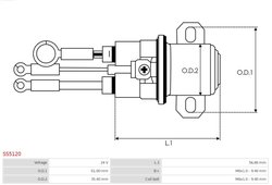 SOLENOID ELECTROMOTOR AS-PL SS5120 - Piesa auto compatibila cu mai multe marci