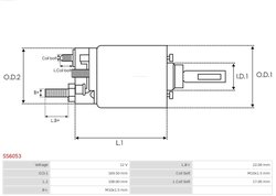 SOLENOID ELECTROMOTOR AS-PL SS6053 - Piesa auto compatibila cu mai multe marci