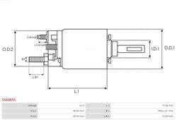 Solenoid electromotor AS-PL SS6065S