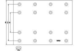 Set garnituri de frictiune frana tambur DON SV402S7100
