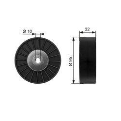 Rola ghidare curea transmisie Gates T36135