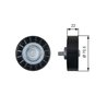 ROLA GHIDARE CUREA TRANSMISIE GATES T36607 - Compatibil cu CITROEN, FIAT, IVECO, PEUGEOT
