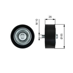 ROLA GHIDARE CUREA TRANSMISIE GATES T36621 - Compatibil cu MERCEDES-BENZ