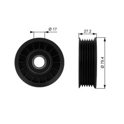 Rola ghidare curea transmisie Gates T38009