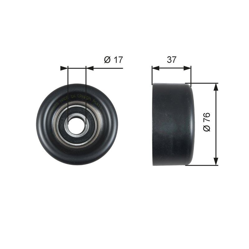 Rola ghidare curea transmisie Gates T38028